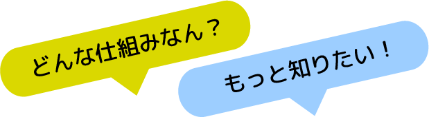 「どんな仕組みなん？」「もっと知りたい！」